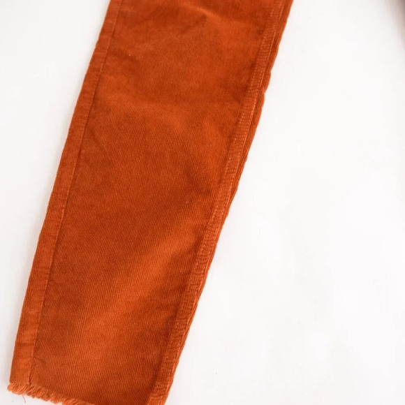 We The Free  Burnt Rust Corduroy Mid-Rise Autumn Skinny Pants 27 - Picture 8 of 15